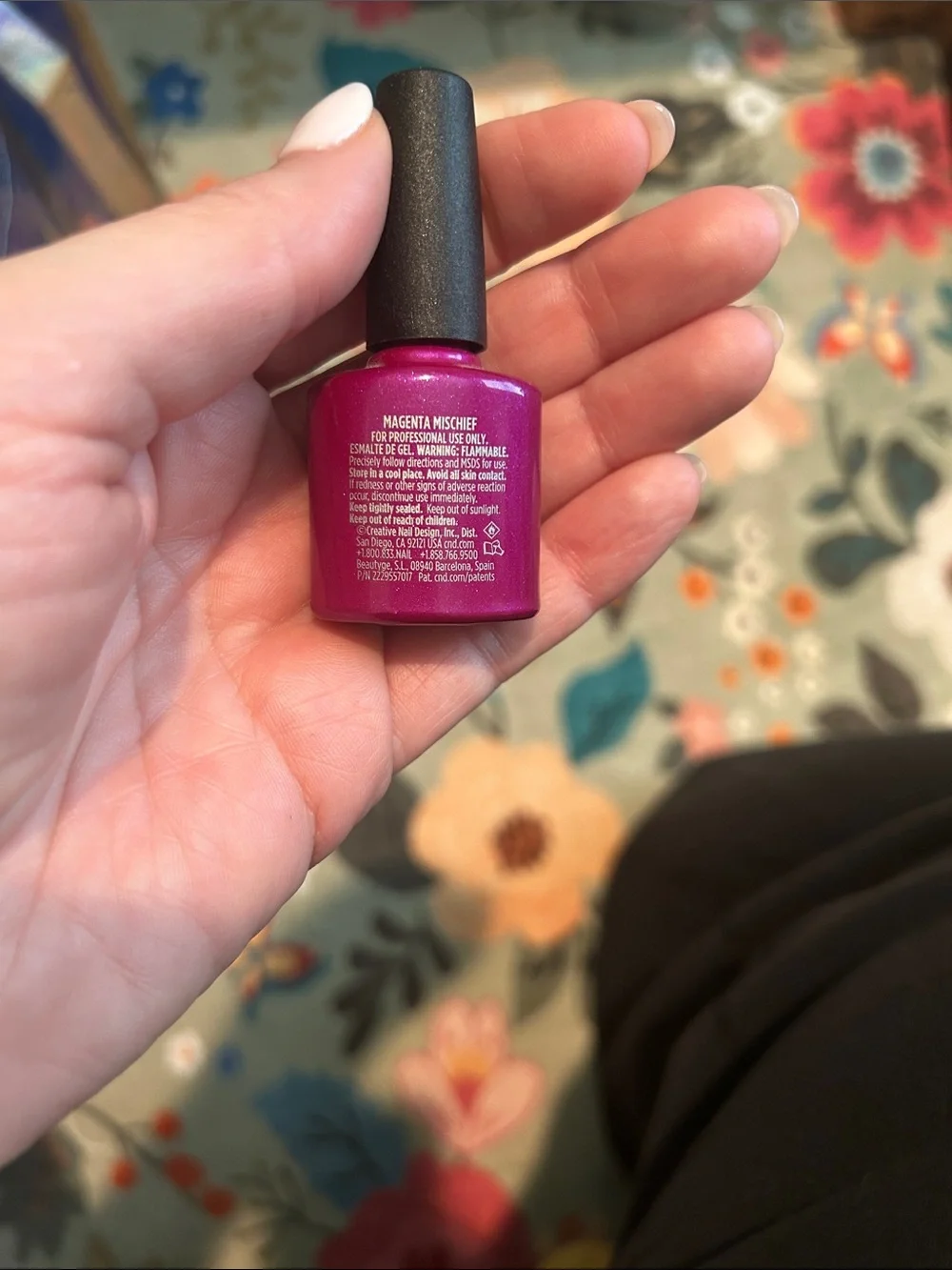CND Shellac Shimmery Fuchsia Gel Nail Polish
